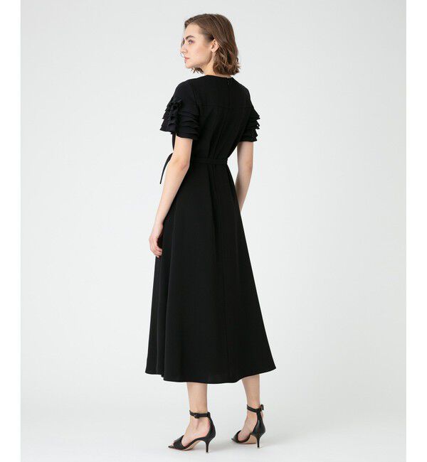 LOULOU WILLOUGHBY「【LOULOU WILLOUGHBY】ラッフルコサージュワンピース」|ワンピース|