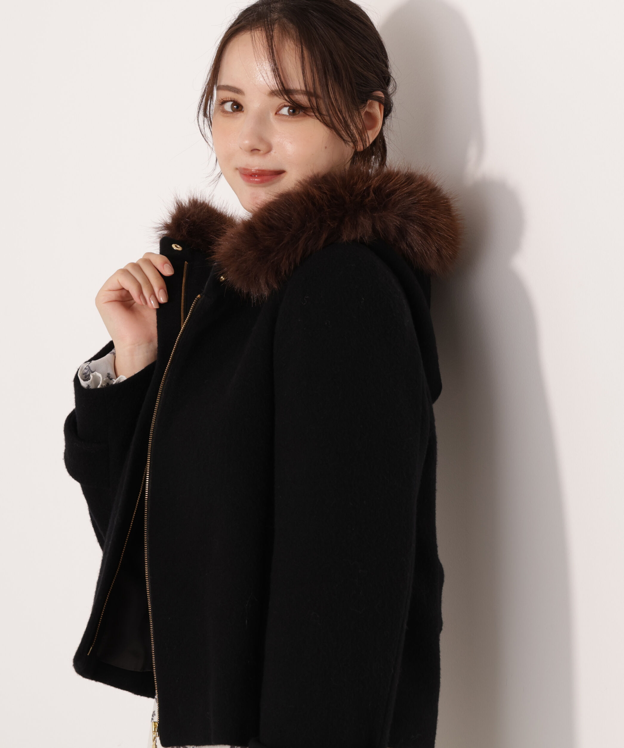 モッサフードフェイクファーショートコート 25AW（PROPORTION BODY