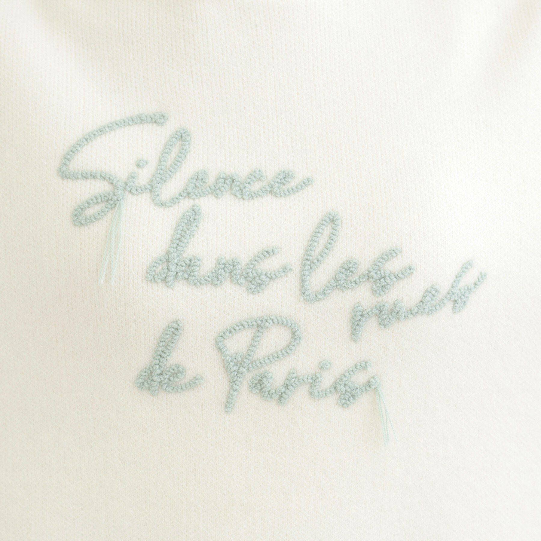 SHOO･LA･RUE「【洗濯機可/S-LL】裾スカラップが差がつく コード刺繍ロゴニット」|ニット・セーター|