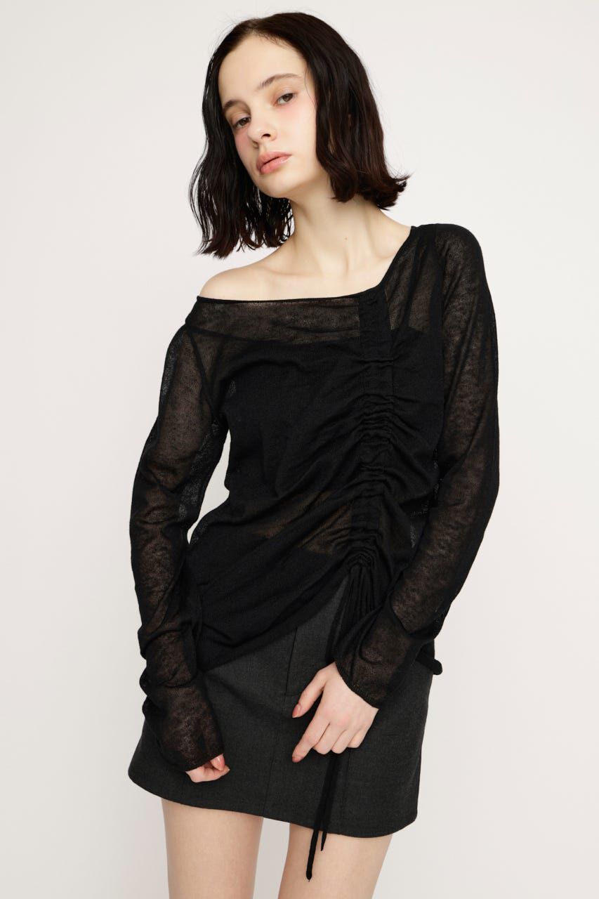 SLY「SHEER KNIT トップス」|ニット・セーター|