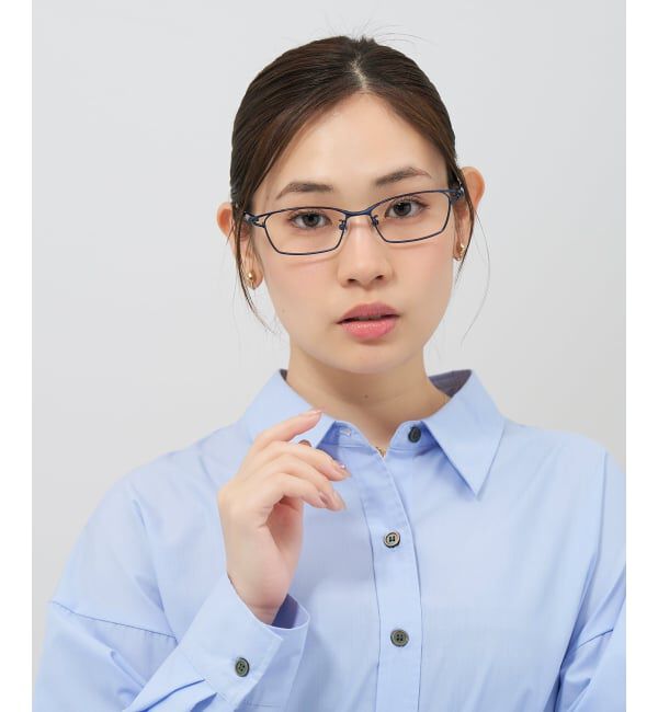  「 ウェリントン型 メガネ | 軽量 眼鏡 伊達めがね メタル BASIC METAL (ベーシックメタル) レンズ交換券付」|メガネ|