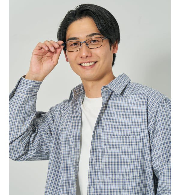  「 ウェリントン型 メガネ | 軽量 眼鏡 伊達めがね メタル BASIC METAL (ベーシックメタル) レンズ交換券付」|メガネ|