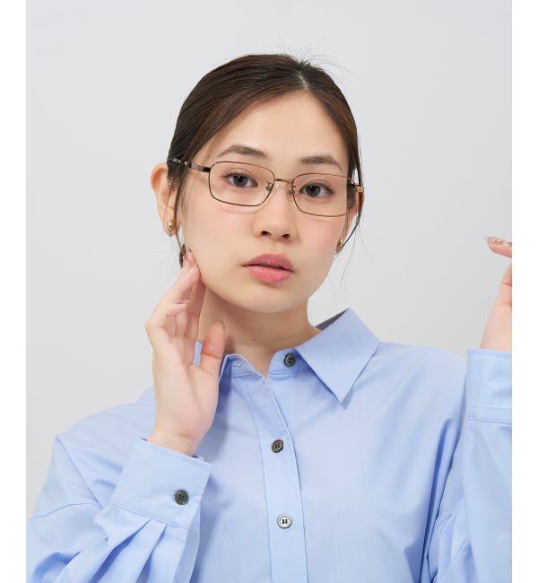  「 ウェリントン型 メガネ | 軽量 眼鏡 伊達めがね メタル BASIC METAL (ベーシックメタル) レンズ交換券付」|メガネ|