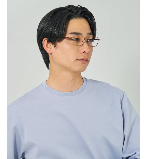  「 ウェリントン型 メガネ | 軽量 眼鏡 伊達めがね メタル BASIC METAL (ベーシックメタル) レンズ交換券付」|メガネ|