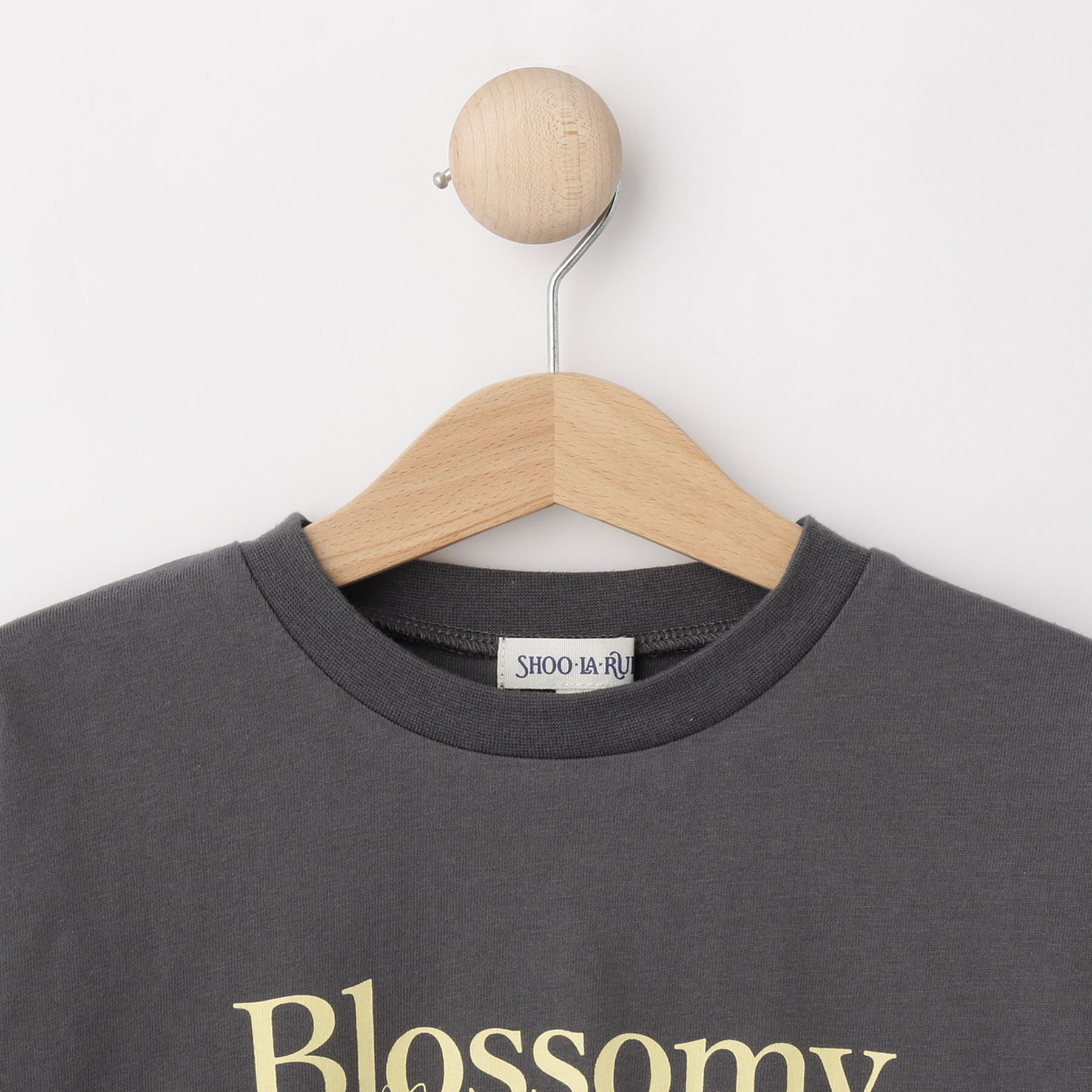 SHOO･LA･RUE「【100-150cm/選べる2柄】プリントアソート裾ラウンドロンT」|Tシャツ・カットソー|