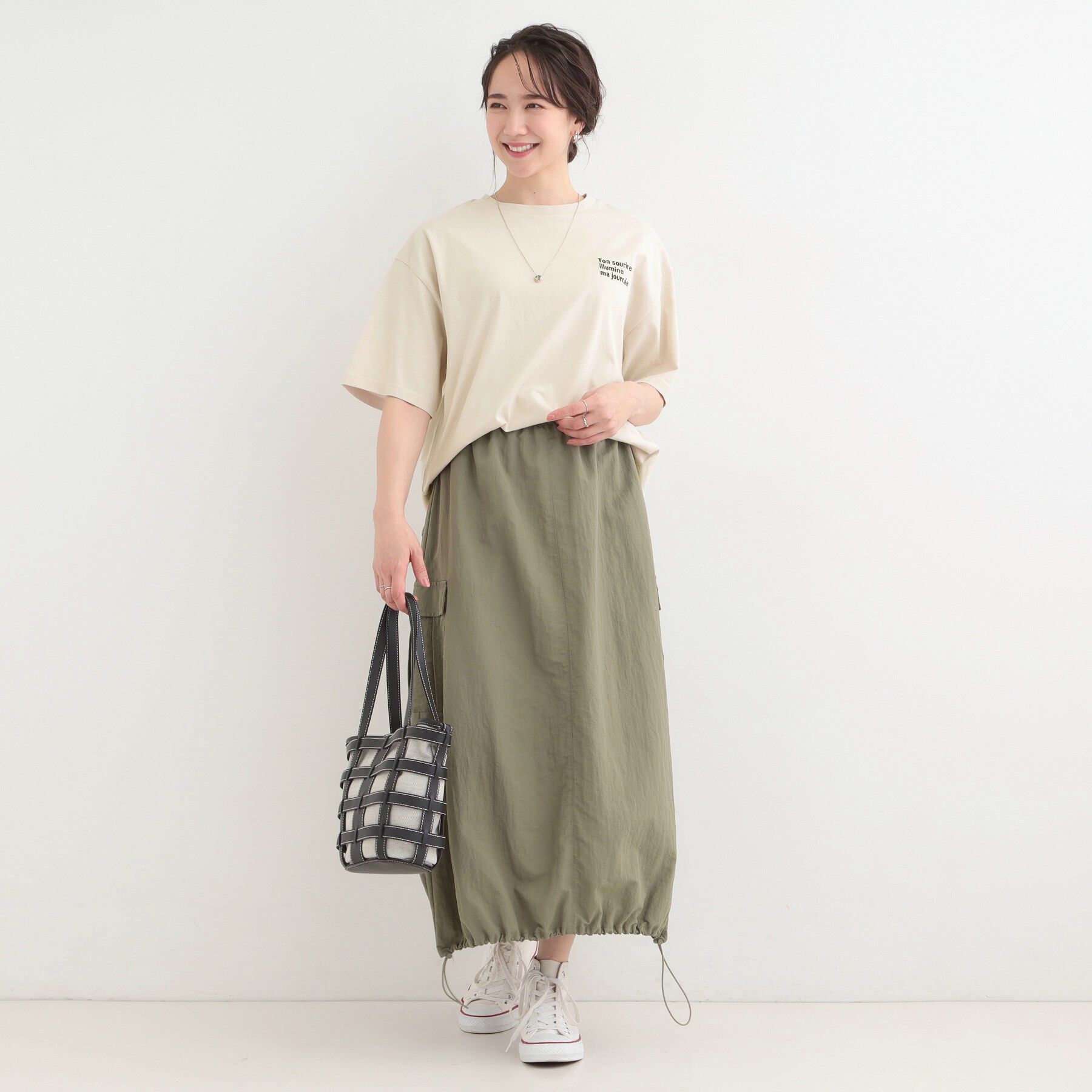 SHOO･LA･RUE「【綿100％/S-LL/プチプラ】 無地＆プリントアソート ベーシックTシャツ」|Tシャツ・カットソー|