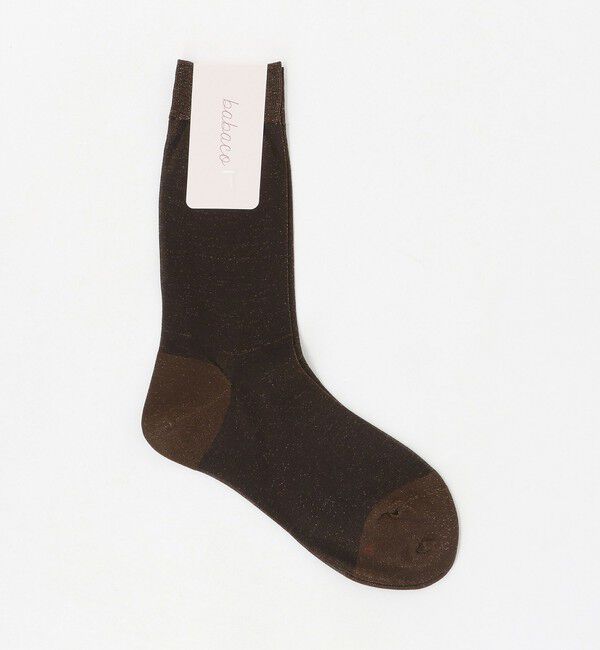 UNITED ARROWS「＜babaco＞シアー ソックス」|ソックス|DK.BROWN