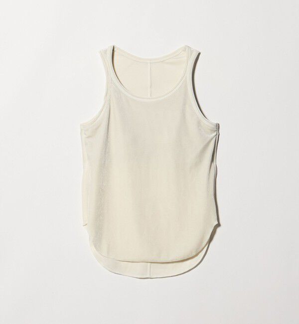 UNITED ARROWS「＜TAARA＞ベロア タンクトップ」|タンクトップ|OFF WHITE