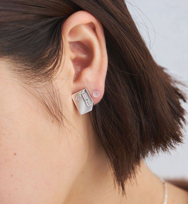 UNITED ARROWS green label relaxing「＜anisotea＞ Sign Stone イヤリング」|イヤリング|SILVER