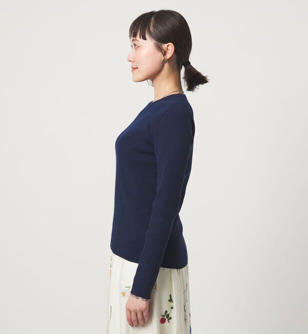 UNITED ARROWS green label relaxing「＜1_OF MINE＞リブ クルーネック プルオーバー ニット ウォッシャブル」|ニット・セーター|