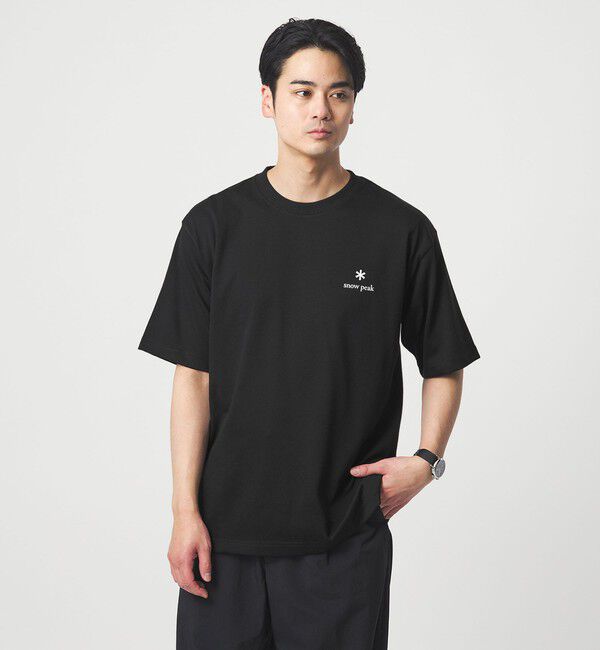 UNITED ARROWS green label relaxing「＜snow peak＞スタンダード ロゴ Tシャツ」|Tシャツ・カットソー|BLACK