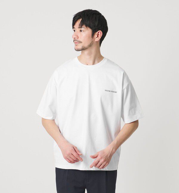 BEAUTY&YOUTH UNITED ARROWS「【WEB限定 WARDROBE SMART】リラックステーパード クール Tシャツ【抗菌防臭・接触冷感】」|Tシャツ・カットソー|WHITE