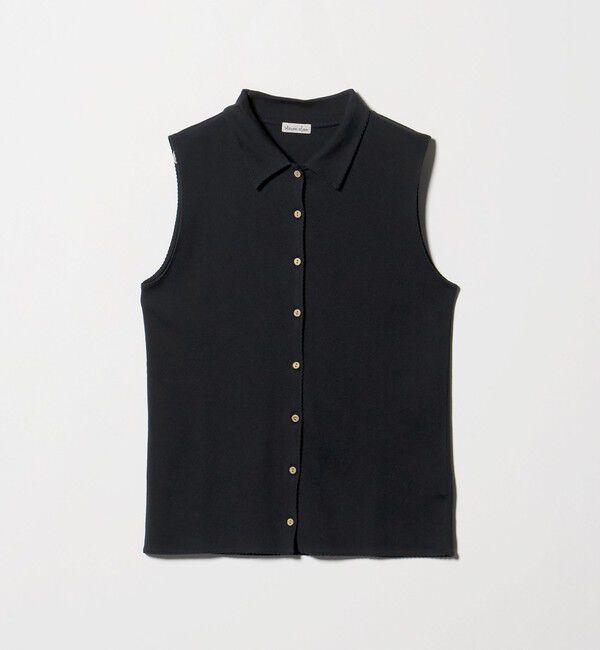 STEVEN ALAN「＜Steven Alan＞コットン ポロカラー ノースリーブ トップス」|Tシャツ・カットソー|