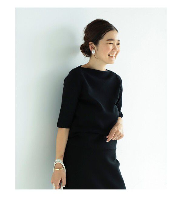 Demi-Luxe BEAMS 「シンプル ボートネックニット .M」|ニット・セーター|