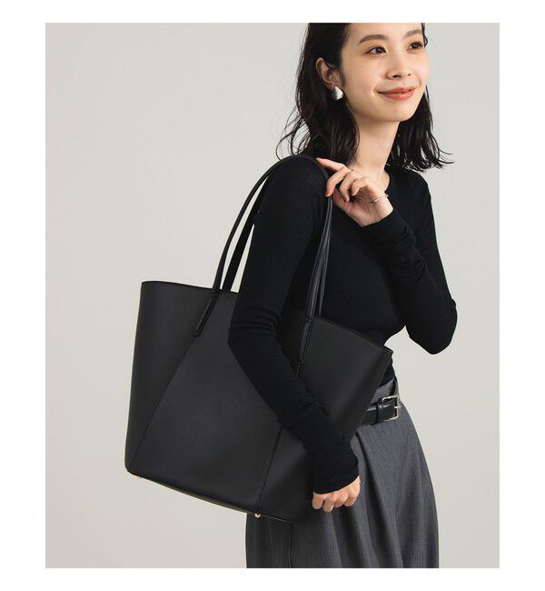 Demi-Luxe BEAMS 「デイリー レザー トートバッグ」|トートバッグ|BLACK