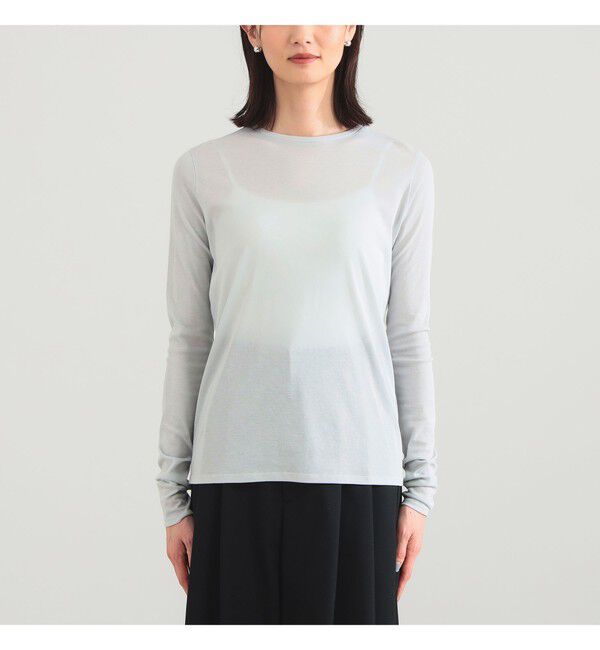 Demi-Luxe BEAMS 「コットン ハイツイストシアー Tシャツ」|Tシャツ・カットソー|