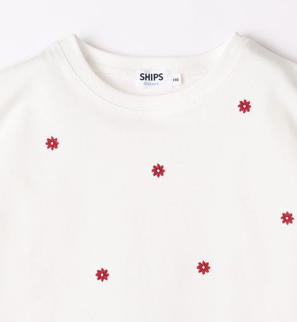 SHIPS Colors 「SHIPS Colors:80～130cm / リンク フラワー エンブロイダリー カットソー◇」|Tシャツ・カットソー|