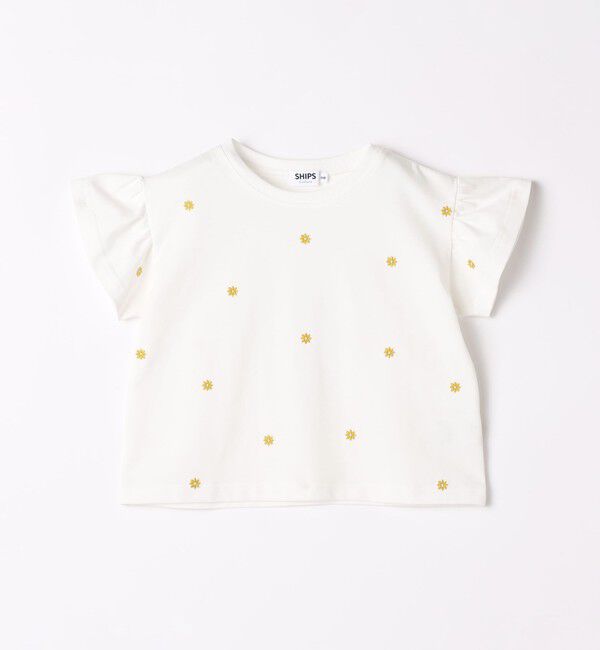 SHIPS Colors 「SHIPS Colors:80～130cm / リンク フラワー エンブロイダリー カットソー◇」|Tシャツ・カットソー|