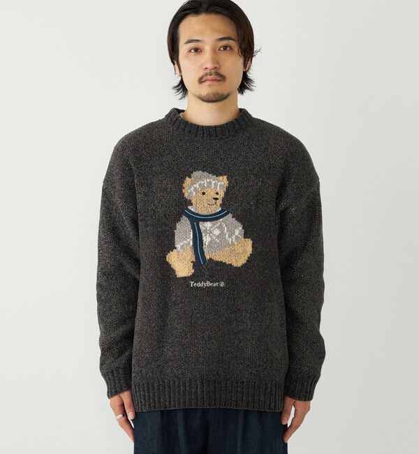 SHIPS Colors 「SHIPS Colors:〈洗濯機可能〉TeddyBear(R) ジャカード モール ニット◇」|ニット・セーター|
