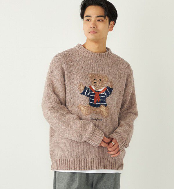 SHIPS Colors 「SHIPS Colors:〈洗濯機可能〉TeddyBear(R) ジャカード モール ニット◇」|ニット・セーター|