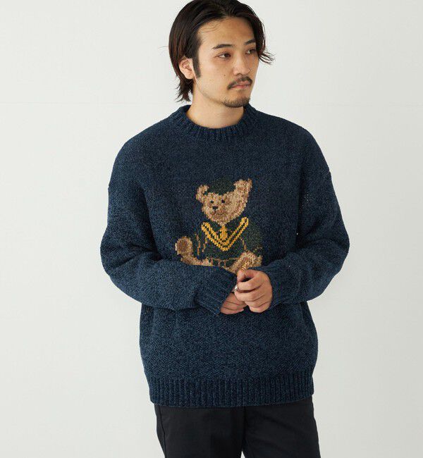 SHIPS Colors 「SHIPS Colors:〈洗濯機可能〉TeddyBear(R) ジャカード モール ニット◇」|ニット・セーター|