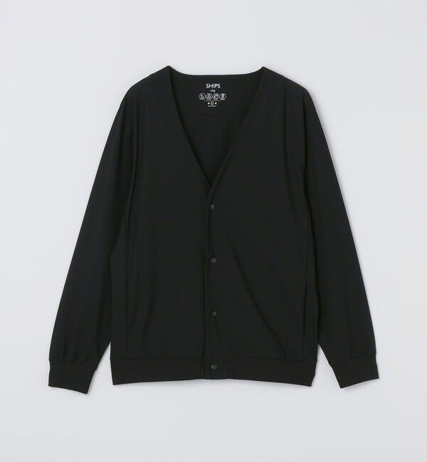 SHIPS Colors 「SHIPS Colors:〈UVカット・接触冷感・吸水速乾〉 クールタッチ カーディガン」|カーディガン|ブラック