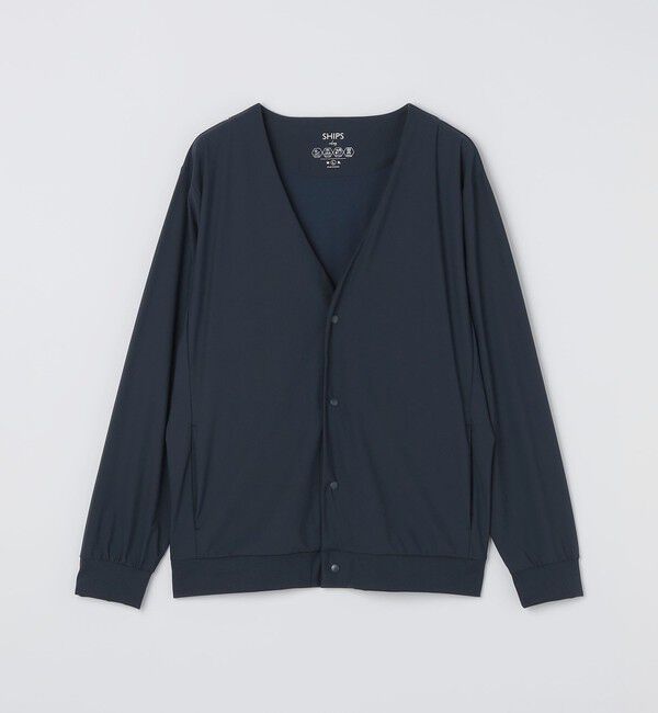 SHIPS Colors 「SHIPS Colors:〈UVカット・接触冷感・吸水速乾〉 クールタッチ カーディガン」|カーディガン|ネイビー
