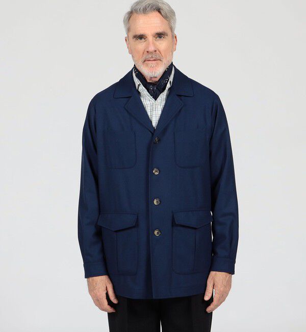 TOMORROWLAND BUYING WEAR「CARUSO ウール サファリジャケット」|ブルゾン・スタジャン|