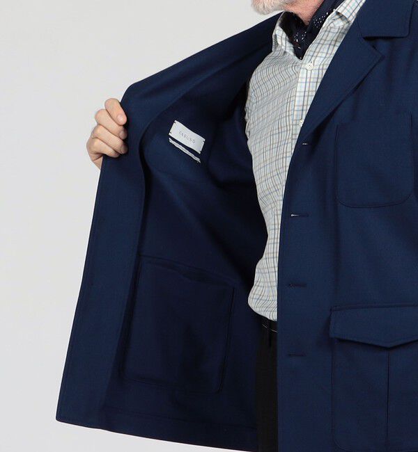 TOMORROWLAND BUYING WEAR「CARUSO ウール サファリジャケット」|ブルゾン・スタジャン|