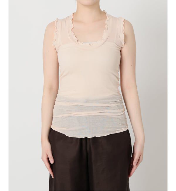 seamless basic./シームレスベーシック Flounce タンクトップ（IENA LA