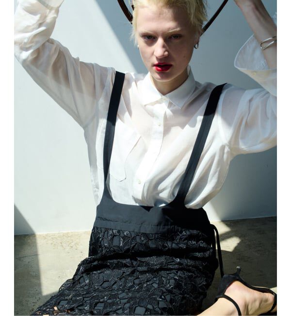 VERMEIL par iena「Cutwork Lace Midi スカート」|スカート|