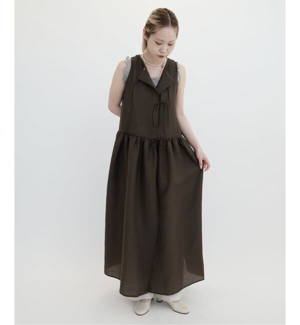 IENA LA BOUCLE「ELEPH エレフ ANOUK BOW DRESS EL.09.01.04.01」|ワンピース|