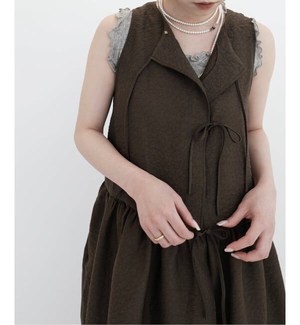 IENA LA BOUCLE「ELEPH エレフ ANOUK BOW DRESS EL.09.01.04.01」|ワンピース|