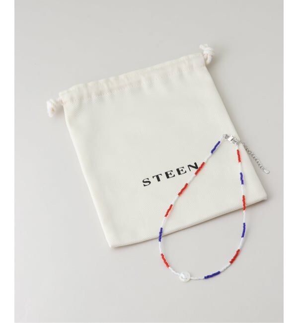 IENA LA BOUCLE「STEEN スティン tricolor smile ネックレス 26SS-13」|ネックレス|