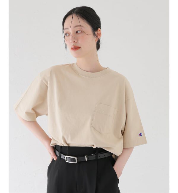 417 EDIFICE「CHAMPION / チャンピオン 417別注 Bleach Wash Pocket Tシャツ」|Tシャツ・カットソー|