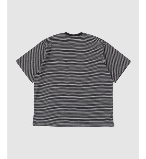 JOURNAL STANDARD「handvaerk / ハンドバーク 60/2 S/S BIG T-SHIRT - STRIPE」|Tシャツ・カットソー|