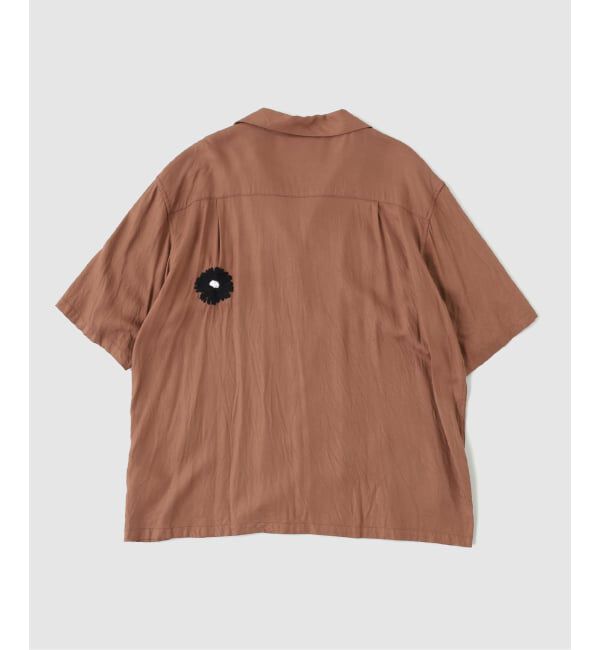JOURNAL STANDARD「NOMARHYTHM / ノーマリズム Flower Embroidery Open Collar」|シャツ・ブラウス|