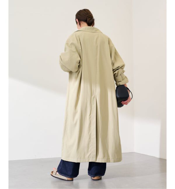 FRAMeWORK「JANE SMITH/ジェーンスミス NYLON TWILL BALMACANコート」|ステンカラーコート|