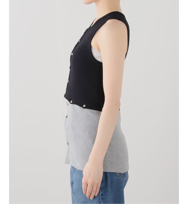 FRAMeWORK「KAYLE/ケイル HIGH GAUGE RIB DETACHABLE タンクトップ」|タンクトップ|