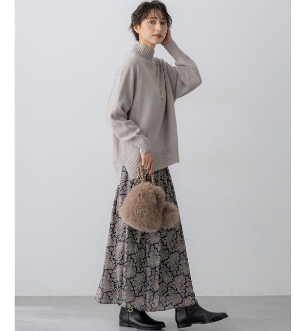 23区「【見上愛さんコラボカラー/Oggi掲載】カシミヤブレンド ハイネック ニット」|ニット・セーター|