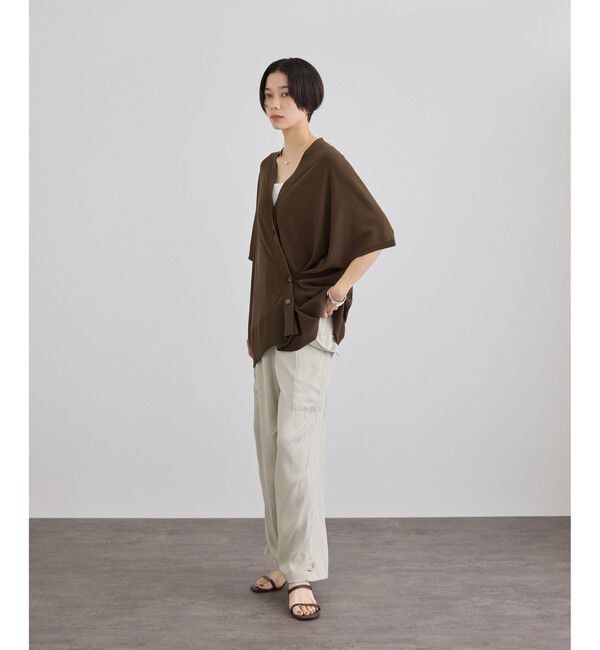 SALON adam et rope'「コットンアセテートニュアンスカーディガン」|カーディガン|