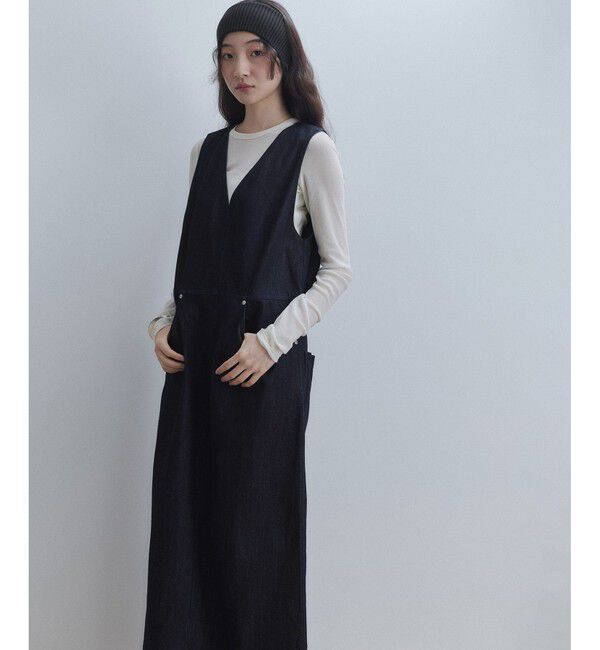 ADAM ET ROPE'「【WEB限定】デニムIラインワンピース」|ワンピース|