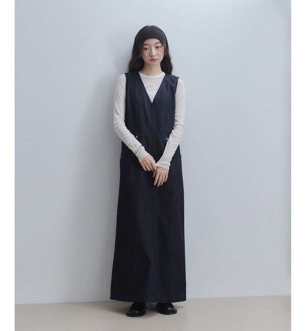 ADAM ET ROPE'「【WEB限定】デニムIラインワンピース」|ワンピース|