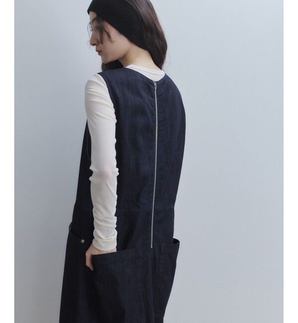 ADAM ET ROPE'「【WEB限定】デニムIラインワンピース」|ワンピース|