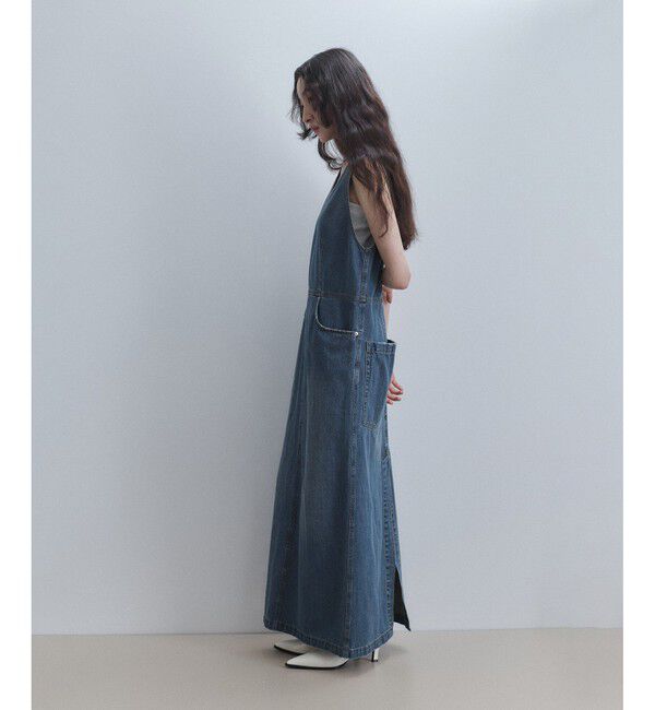 ADAM ET ROPE'「【WEB限定】デニムIラインワンピース」|ワンピース|