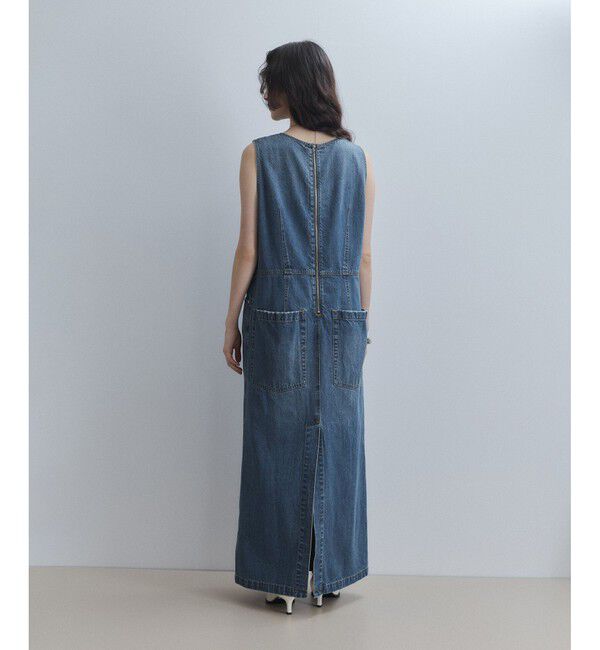 ADAM ET ROPE'「【WEB限定】デニムIラインワンピース」|ワンピース|