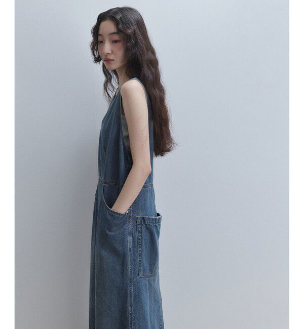 ADAM ET ROPE'「【WEB限定】デニムIラインワンピース」|ワンピース|