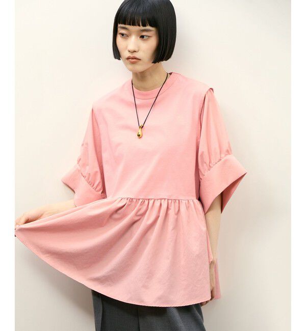 ADAM ET ROPE'「【サステナブル】・【定番】バウンスカフスプルオーバー/接触冷感/UVカット」|Tシャツ・カットソー|