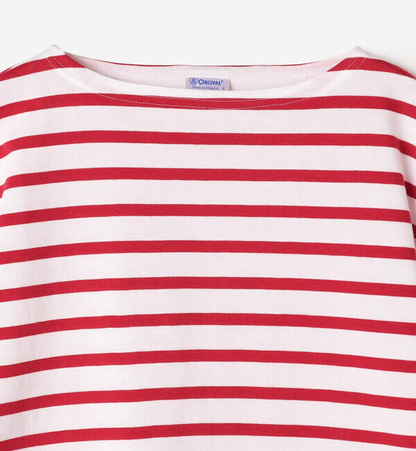 ORCIVAL「ORCIVAL | コットンレジェ ボートネック フレンチスリーブプルオーバー WOMEN」|Tシャツ・カットソー|