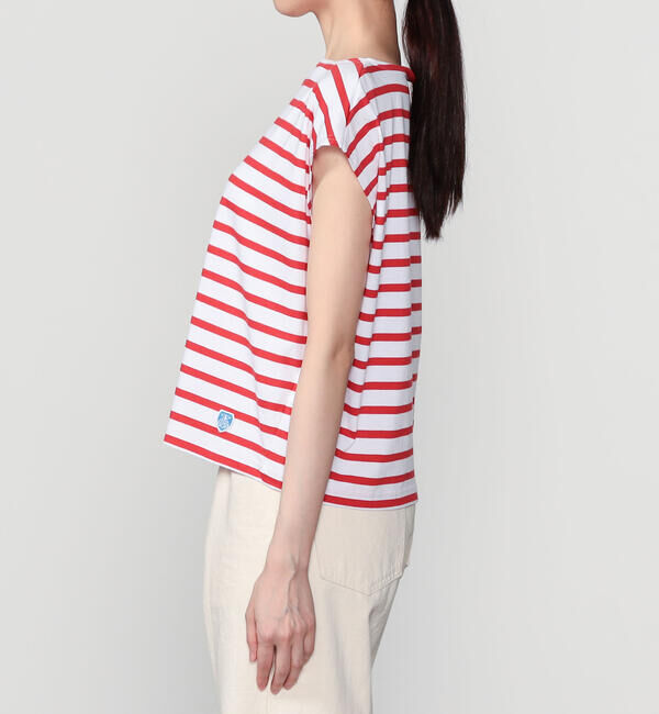 ORCIVAL「ORCIVAL | コットンレジェ ボートネック フレンチスリーブプルオーバー WOMEN」|Tシャツ・カットソー|